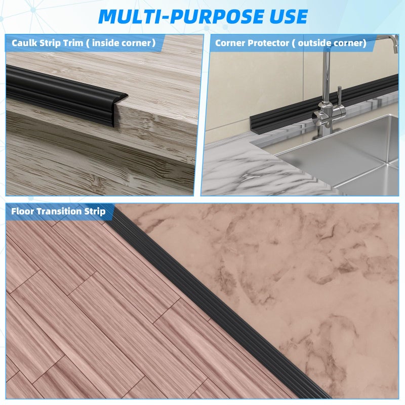 Pluden Wall Corner Protector Peel and Stick Corner Trim Molding  Flexible Inside & Outside Wall Edge Protector Guard  1.6In x 20FT Self Adhesive Moulding Trim Strip for Edge Ceiling - Image 4